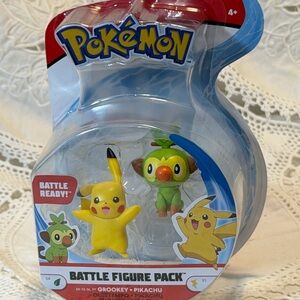 Pokémon Pikachu & Grookey Action Figure Set
